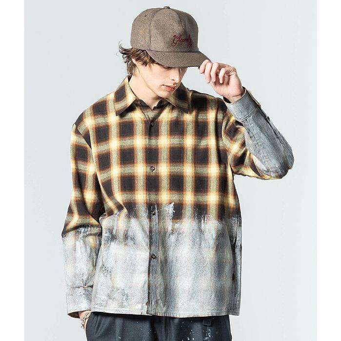 glamb（グラム） シャツ glamb Glitter Check Shirt グリッター