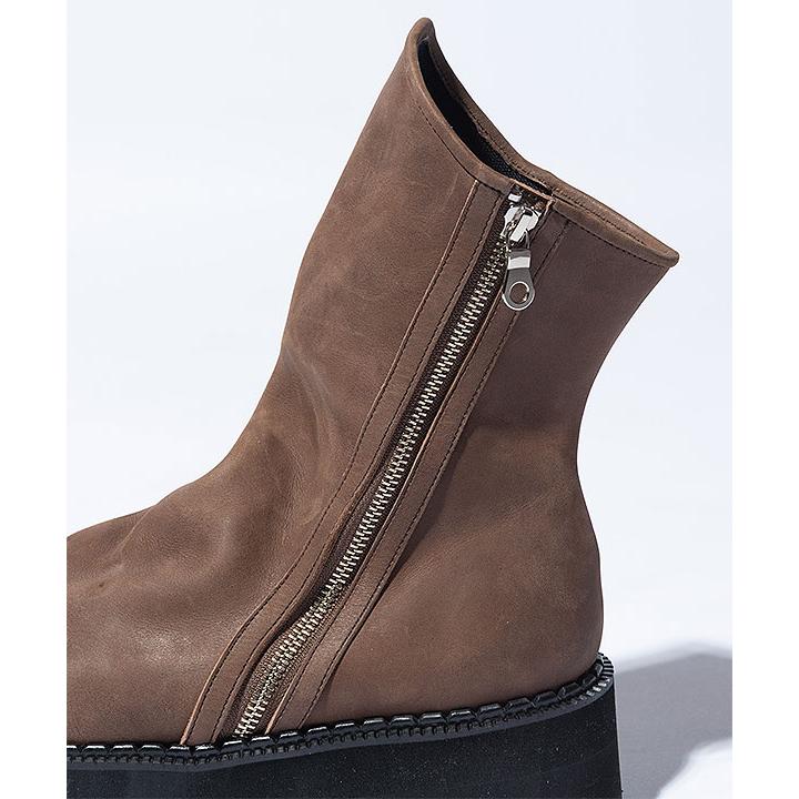 2026 夏 先行予約 7月中旬〜下旬入荷予定 グラム ブーツ glamb Drape Leather Boots ドレープレザーブーツ 送料無料 キャンセル不可の画像