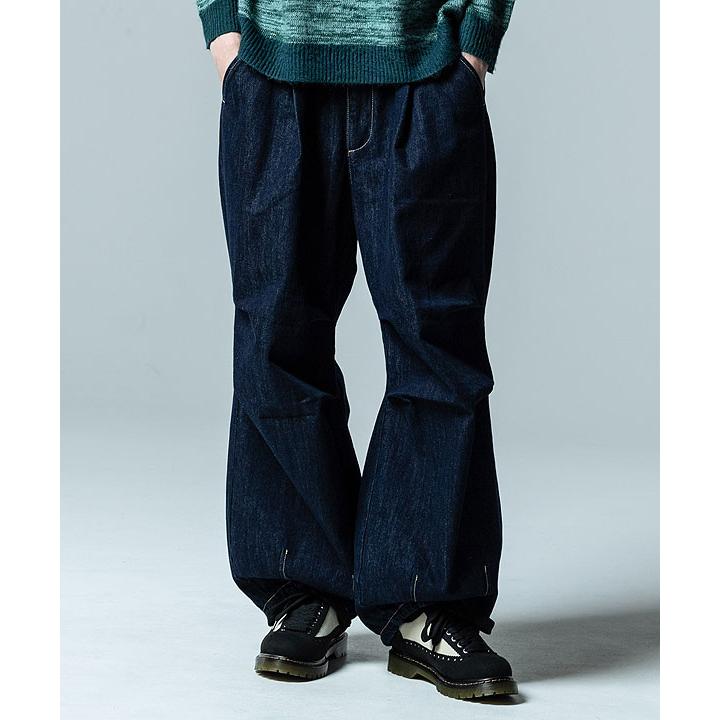 glamb SALE セール グラム パンツ Knee Tuck Denim 二ータックデニム 