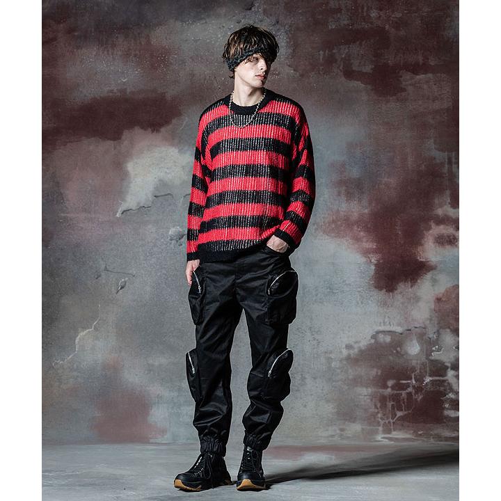 glamb（グラム） SALE セール ニット glamb Mesh Border Knit メッシュ 