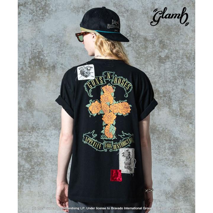 glamb グラム GUNS N’ ROSES Cross T-Shirt Tシャツ 送料無料 atftps glamb（グラム） Tシャツ glamb GUNS N' ROSES Cross T-Shirt ガンズ
