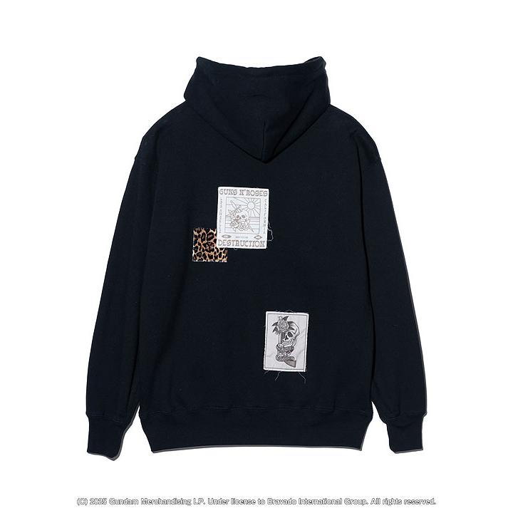 glamb（グラム） パーカー glamb GUNS N' ROSES Patchwork Hoodie