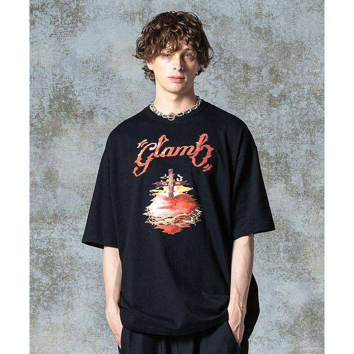 glamb（グラム） Tシャツ glamb Crunch Cross Heart T-shirt クランチ