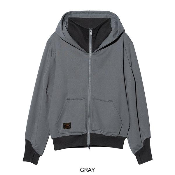 glamb（グラム） パーカー glamb Layered Neck Hoodie レイヤード
