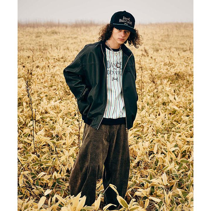 グラム ジャケット glamb Synth Leather Track Jacket レザー トラックジャケットの画像