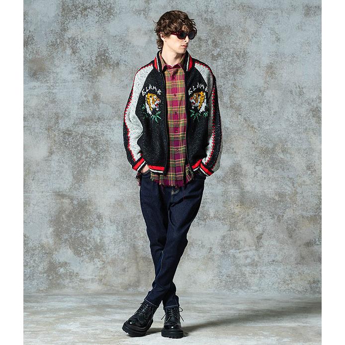 glamb（グラム） シャツ glamb Bleach Check Shirt ブリーチチェック