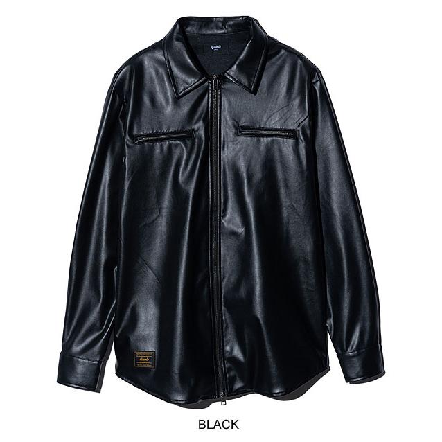 glamb（グラム） シャツ glamb Synth Leather Shirt 送料無料 シンセ