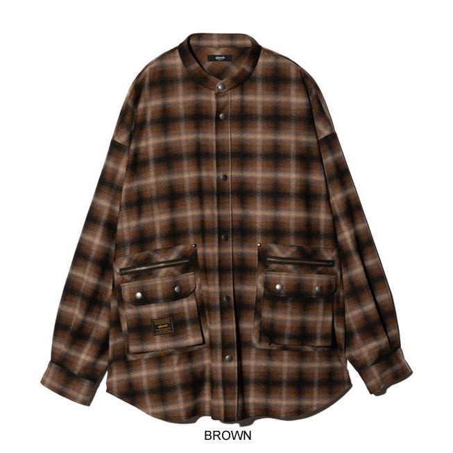 glamb（グラム） シャツ glamb 4XL Stand Collar Shirt 4エックスエル