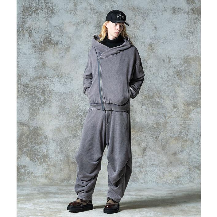 グラム セットアップ glamb Distorted Sweat Set Up ディストーテッドセットアップ ジップパーカー スウェットパンツ 送料無料の画像