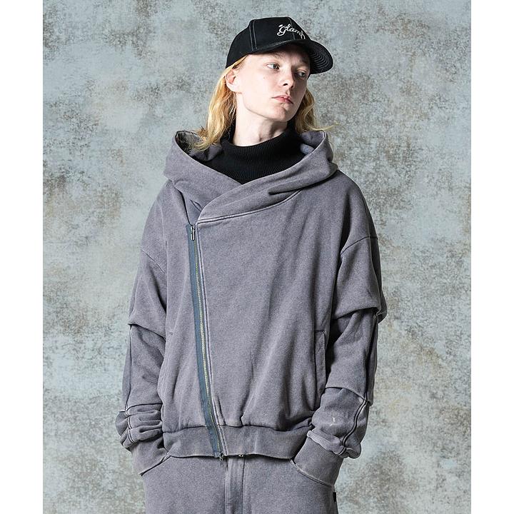 グラム セットアップ glamb Distorted Sweat Set Up ディストーテッドセットアップ ジップパーカー スウェットパンツ 送料無料の画像