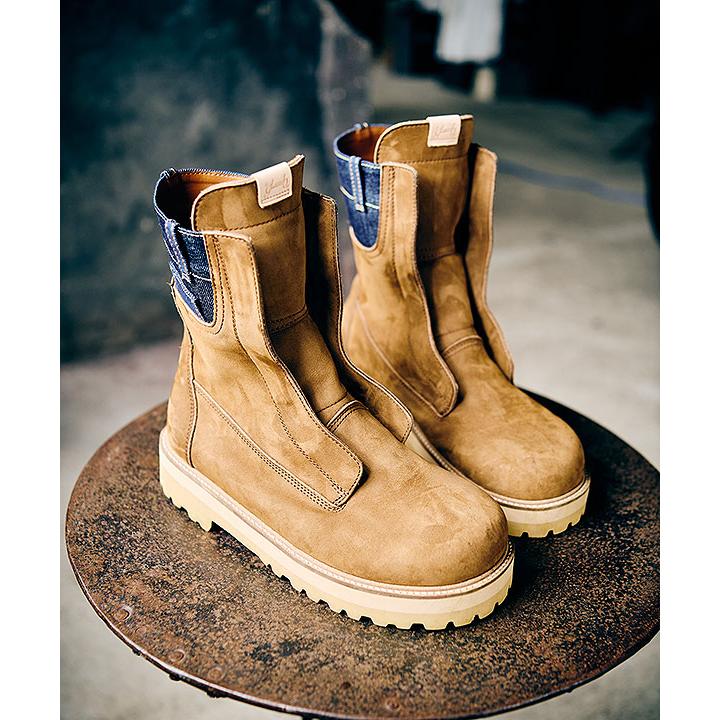 2026 秋 先行予約 9月上旬〜中旬入荷予定 グラム ブーツ glamb Denim Combination Outdoor Boots 送料無料 キャンセル不可の画像