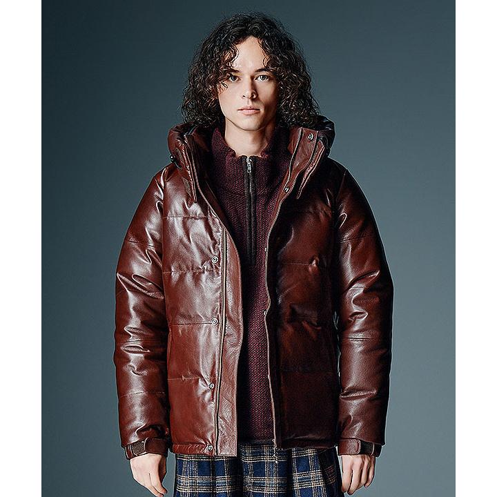 2026 秋 先行予約 9月下旬〜10月上旬入荷予定 グラム ジャケット glamb Signature Leather Down Jacket 送料無料 キャンセル不可の画像