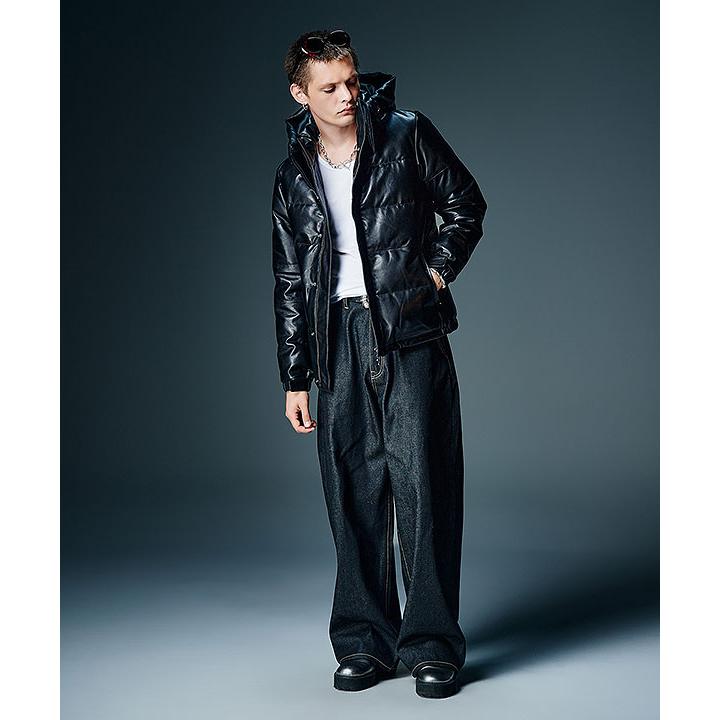 2026 秋 先行予約 9月下旬〜10月上旬入荷予定 グラム ジャケット glamb Signature Leather Down Jacket 送料無料 キャンセル不可の画像