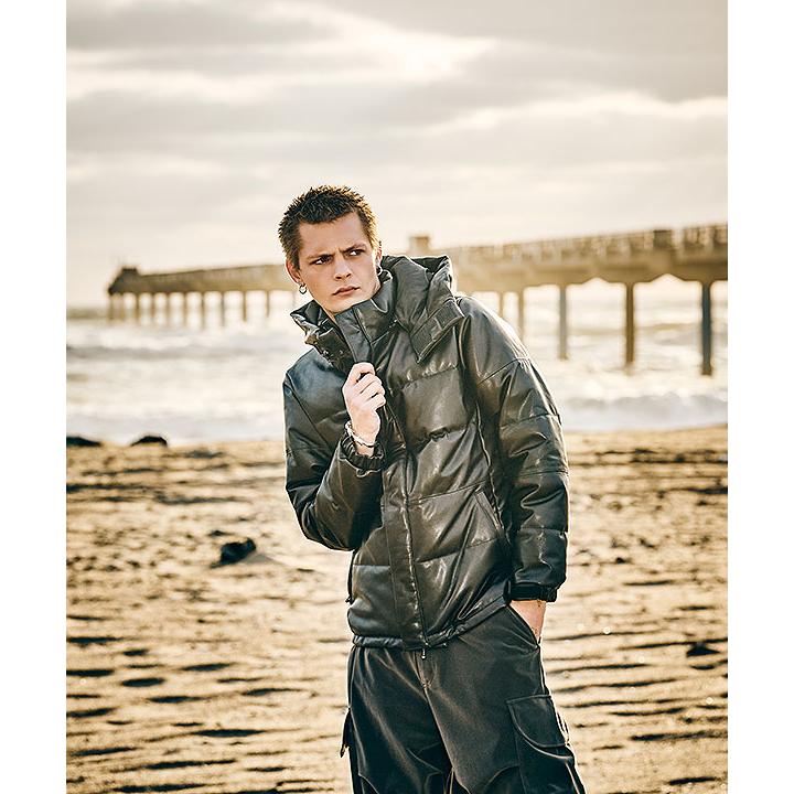 2026 秋 先行予約 9月下旬〜10月上旬入荷予定 グラム ジャケット glamb Signature Leather Down Jacket 送料無料 キャンセル不可の画像