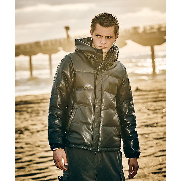 2026 秋 先行予約 9月下旬〜10月上旬入荷予定 グラム ジャケット glamb Signature Leather Down Jacket 送料無料 キャンセル不可の画像