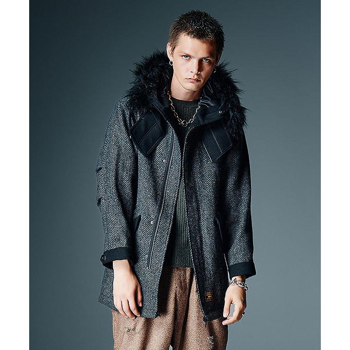 2026 秋 先行予約 10月中旬〜下旬入荷予定 グラム コート glamb High Neck Mods Coat ハイネックモッズコート キャンセル不可の画像