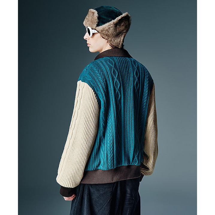 2026 秋 先行予約 8月下旬〜9月上旬入荷予定 グラム ジャケット glamb Knit A-2 Jacket ニットA-2ジャケット 送料無料 キャンセル不可の画像