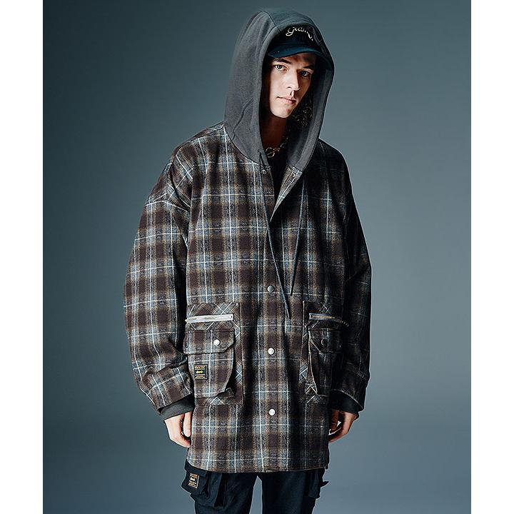 2026 秋 先行予約 8月下旬〜9月上旬入荷予定 グラム シャツ glamb 4XL Hoodie Shirt 4XLフーディーシャツ キャンセル不可の画像