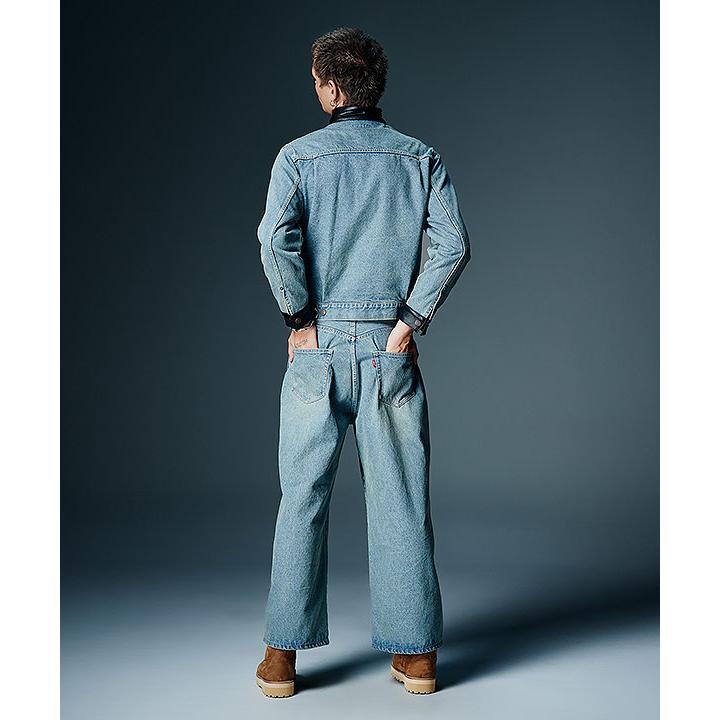 2026 秋 先行予約 8月下旬〜9月上旬入荷予定 グラム セットアップ glamb Leather Combination Denim Set Up 送料無料 キャンセル不可の画像