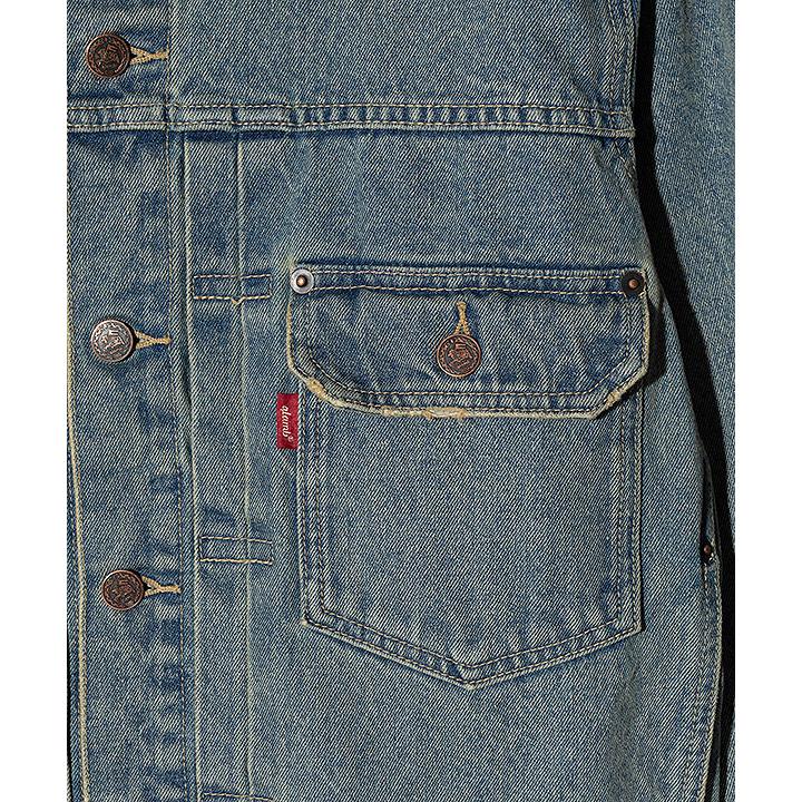 2026 秋 先行予約 8月下旬〜9月上旬入荷予定 グラム セットアップ glamb Leather Combination Denim Set Up 送料無料 キャンセル不可の画像
