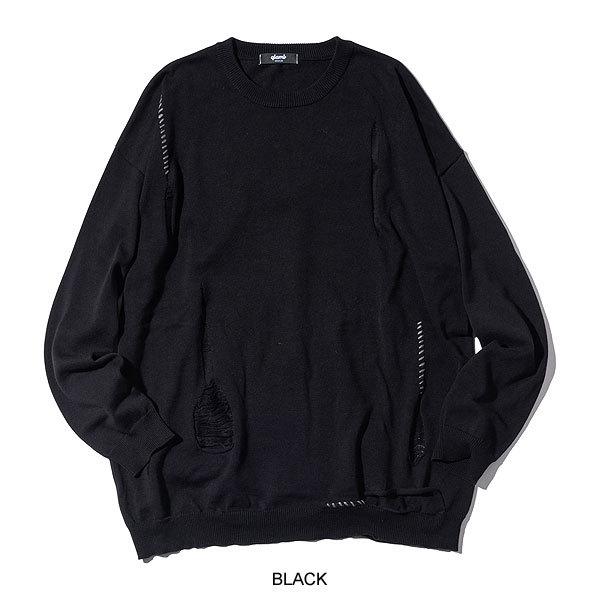 glamb（グラム） SALE セール ニット ダメージドニット Damaged Knit 