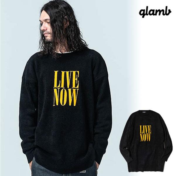 SALE セール glamb グラム ニット ナイロンフェザーメッセージニット Nylon Feather Message Knit メンズ おしゃれ