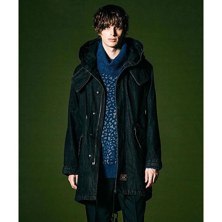 2023 冬 先行予約 10月下旬〜11月上旬入荷予定 グラム コート glamb Denim High Neck Mods Coat デニムハイネックモッズコート｜artif｜04