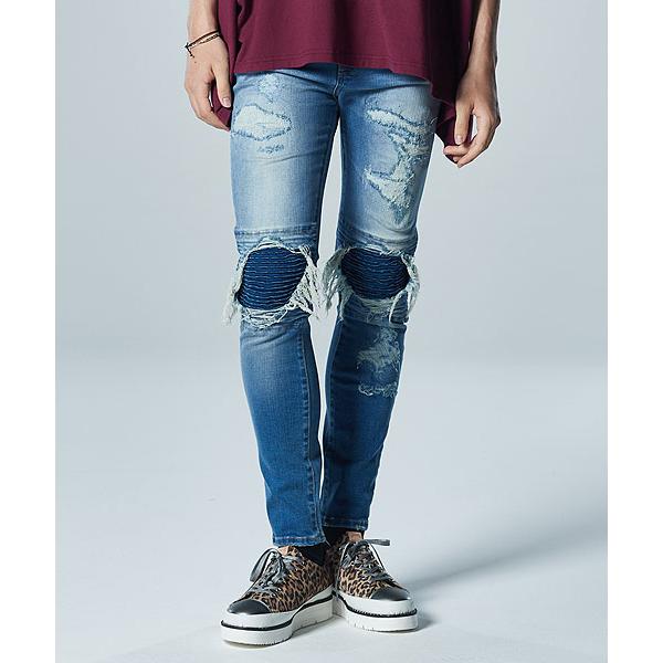 glamb（グラム） SALE セール パンツ glamb Damaged Biker Skinny