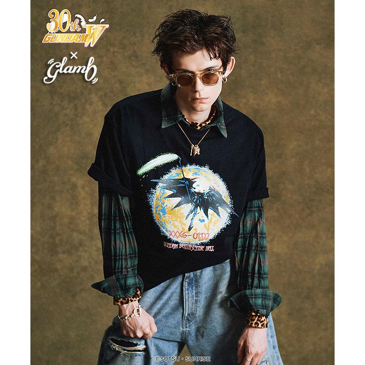 glamb×STRICT-G 『新機動戦記ガンダム』先行予約 11月上旬〜中旬入荷予定 glamb グラム Gundam Deathscythe Hell T-shirt atftps glamb（グラム） glamb×STRICT-G 『新機動戦記ガンダム』先行予約 11月