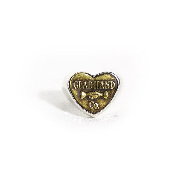 グラッドハンド リング GLAD HAND BUTTON RING HEART -SMALL- :glad 