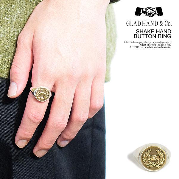 グラッドハンド リング GLAD HAND SHAKE HAND BUTTON RING メンズ 指輪 
