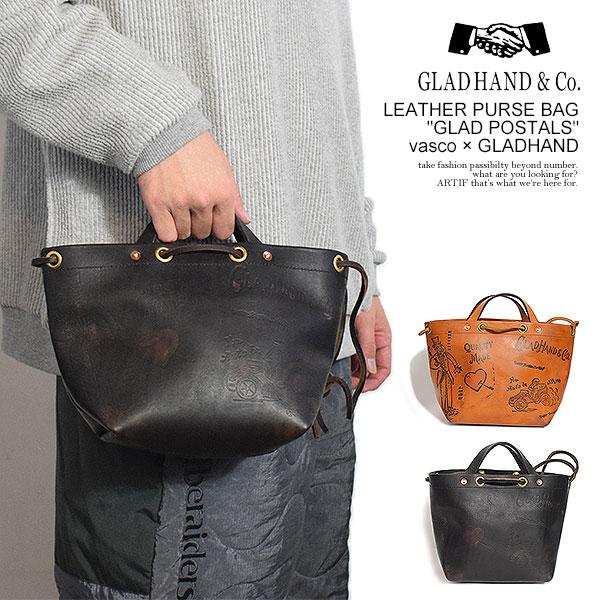 は*じ様 グラッドハンドgladhand レザーショルダーバッグ GLAD HAND（グラッドハンド） バッグ GLAD HAND LEATHER PURSE BAG