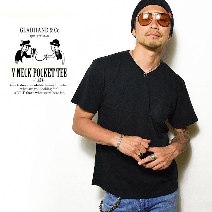 GLAD HAND（グラッドハンド） Tシャツ GLADHAND V NECK POCKET TEE