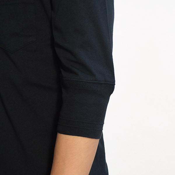 グラッドハンド Tシャツ GLAD HAND HALF SLEEVE HENLEY POCKET T-SHIRT -BLACK-の画像
