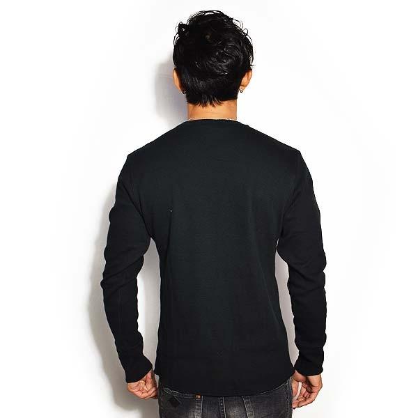 グラッドハンド 長袖Tシャツ GLAD HAND STANDARD WAFFLE L/S T-SHIRTS -BLACK-｜artif｜03