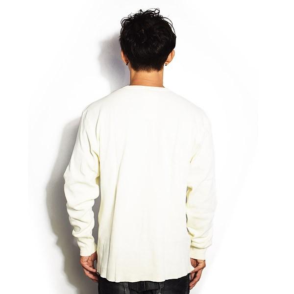 グラッドハンド 長袖Tシャツ GLAD HAND WAFFLE HENLEY L/S T-SHIRTS -WHITE-｜artif｜03