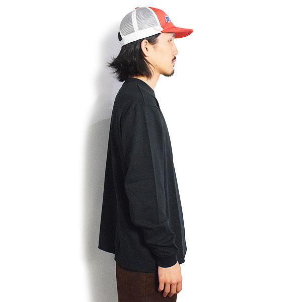 グラッドハンド Tシャツ GLAD HAND HEAVY WEIGHT BINDER NECK L/S T-SHIRTS -BLACK- メンズ 長袖 パックTシャツ アメカジ｜artif｜02