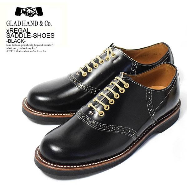 グラッドハンド×リーガル サドルシューズ GLAD HAND×REGAL SADDLE-SHOES -BLACK-