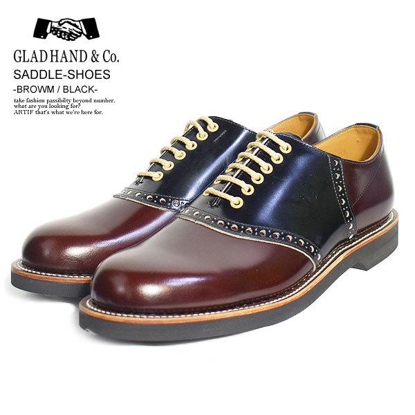GLAD HAND×REGAL グラッドハンド×リーガル サドルシューズ SADDLE-SHOES -BROWN/BLACK- メンズ ブーツ