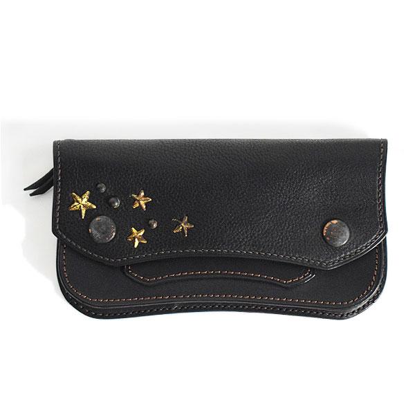 グルーバーレザー 財布 GROOVER LEATHER トラッカーウォレット -BLACK