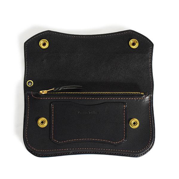 グルーバーレザー 財布 GROOVER LEATHER トラッカーウォレット -BLACK