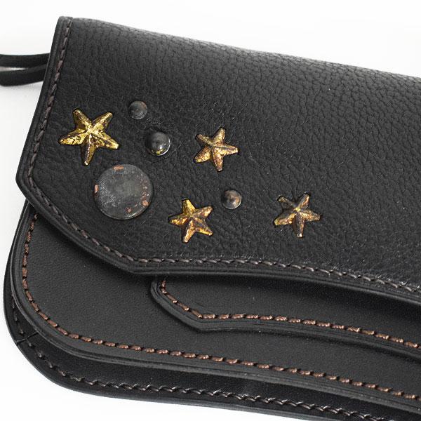 グルーバーレザー 財布 GROOVER LEATHER トラッカーウォレット -BLACK