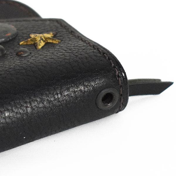 グルーバーレザー 財布 GROOVER LEATHER トラッカーウォレット -BLACK