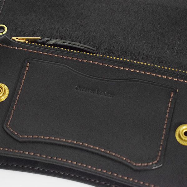 グルーバーレザー 財布 GROOVER LEATHER トラッカーウォレット -BLACK