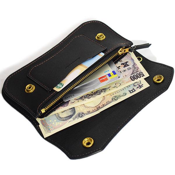 グルーバーレザー 財布 GROOVER LEATHER トラッカーウォレット -BLACK