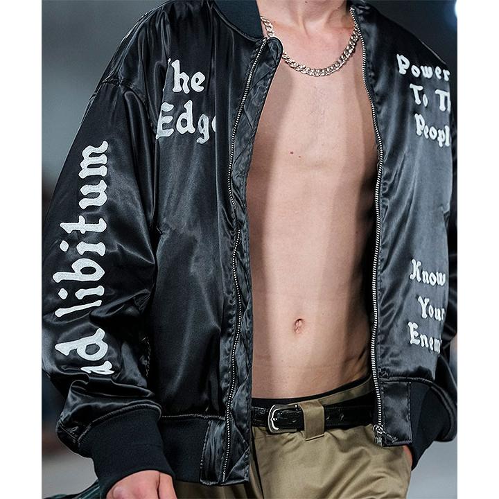 2026 春夏 先行予約 2月中旬〜下旬入荷予定 エムエスエムエル ジャケット MSML MA1 EMBROIDERY SATIN JACKET キャンセル不可の画像