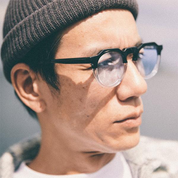 オウン サングラス OWN #03 BLACK×CLEAR/SMOKY BLUE メンズ ボストン