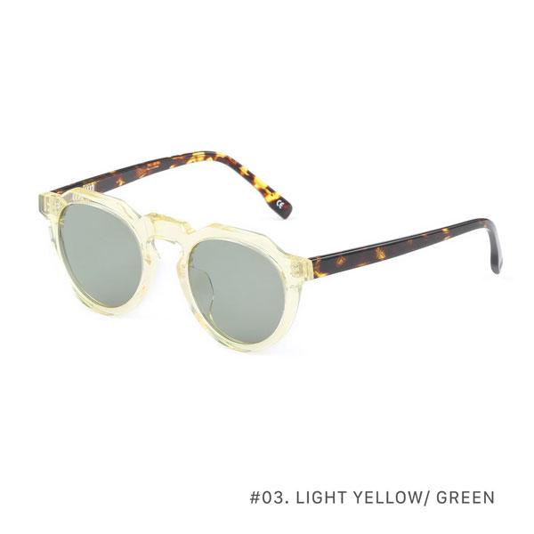オウン サングラス OWN #03 LIGHT YELLOW/GREEN メンズ ボストンタイプ