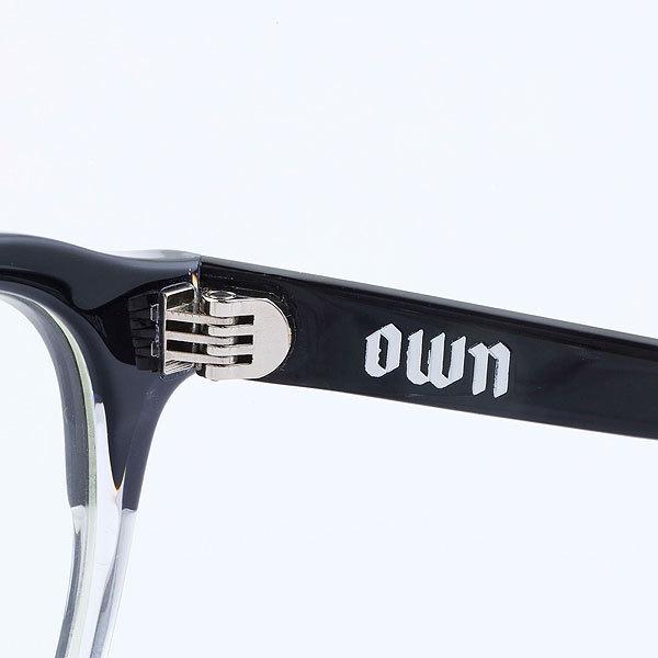 OWN オウン サングラス #06 BLACK×CLEAR/CLEAR メンズ ツ−トン メガネ