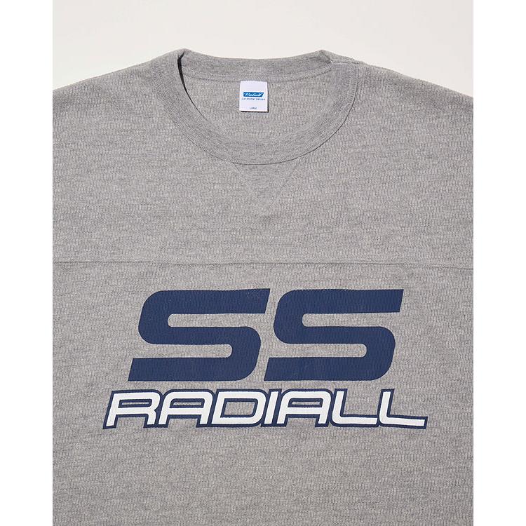 未使用 Radiall Coupe フットボールシャツ グレー　L ラディアル Tシャツ RADIALL COUPE - FOOTBALL SHIRT L/S radiall